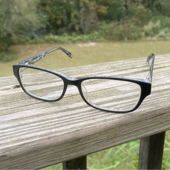 Nine West glasses frames black with leopard print inside 50[]15 135 - Picture 8 of 9